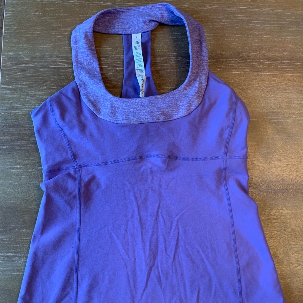 Lululemon T Back Tank Top - size 8